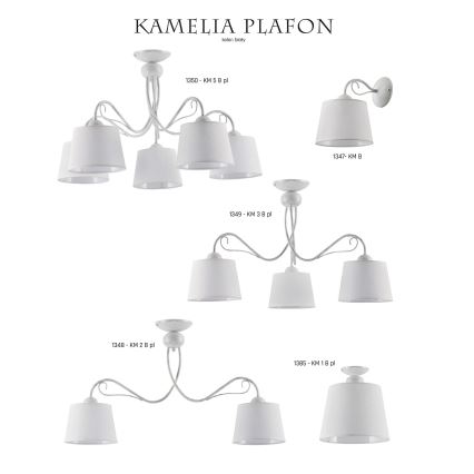 Jupiter 1349 - KM 3 PB - Потолочный светильник KAMELIA 3xE27/60W/230V