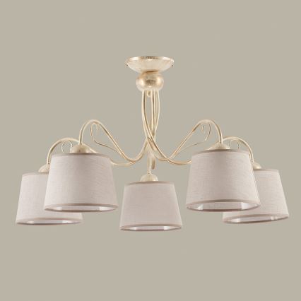 Jupiter 1358 - KM 5 PE - Потолочный светильник KAMELIA 5xE27/60W/230V