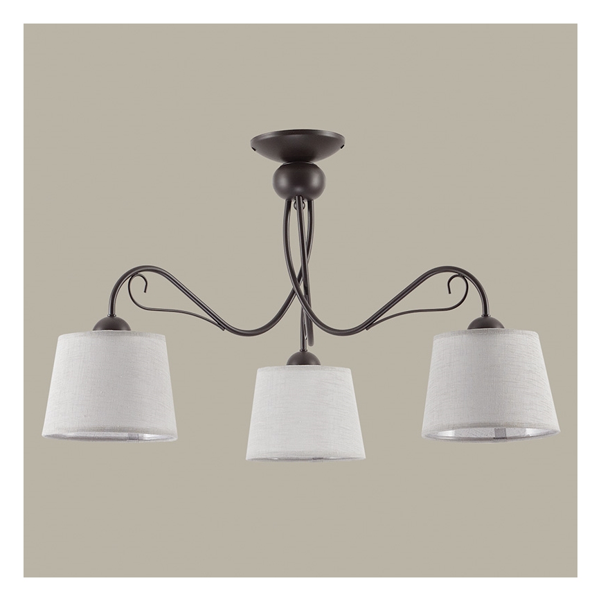 Jupiter 1365 - KM 3 PV - Потолочный светильник KAMELIA 3xE27/60W/230V