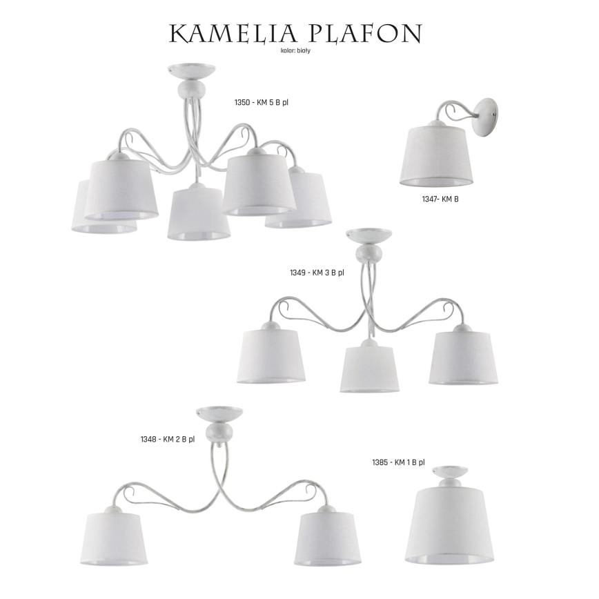 Jupiter 1385 - KM 1 B pl - Потолочный светильник KAMELIA 1xE27/60W/230V