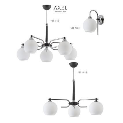 Jupiter 1401 - AX 3 G - Підвісна люстра AXEL 3xE27/60W/230V