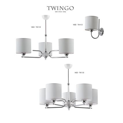 Jupiter 1405 - TW 5 B - Люстра на штанге TWINGO 5xE27/60W/230V
