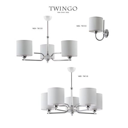 Jupiter 1406 - TW K B - Настенный светильник TWINGO 1xE27/60W/230V