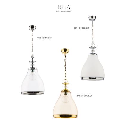 Jupiter 1569 - IS 1 B/C - Підвісний світильник ISLA E27/60W
