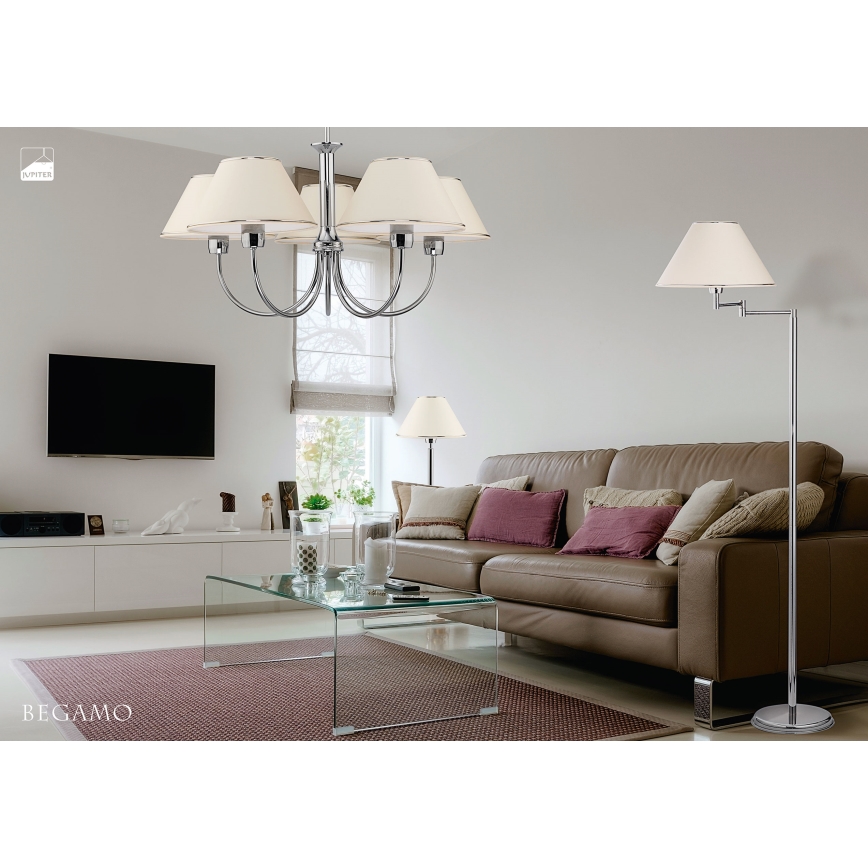 Jupiter 1583-BG G CH - Настольная лампа BEGAMO E27/60W