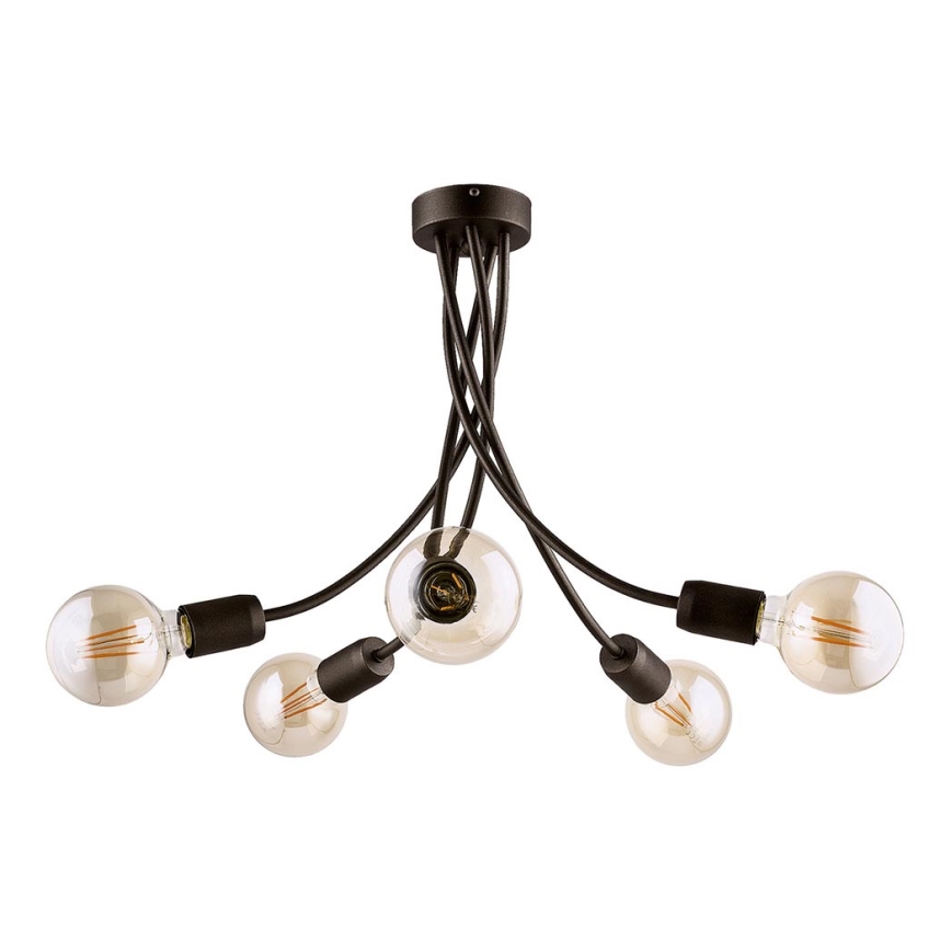 Jupiter 1638 - Подвесная люстра LUCE 5xE27/60W/230V титановая