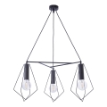 Jupiter 1646 - Подвесная люстра KAIR 2xE27/60W/230V черная/графит