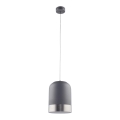 Jupiter 1649 - Подвесная люстра DIXON 1xE27/60W/230V серебряная/белая