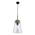 Jupiter 1650 - Подвесная люстра DOMINO 1xE27/60W/230V прозрачная