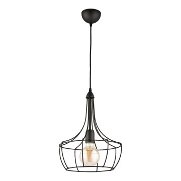 Jupiter 1654 - Подвесная люстра FOX 1xE27/60W/230V черная