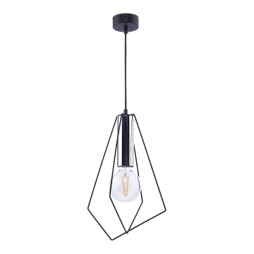 Jupiter 1661 - Підвісна люстра KAIR 1xE27/60W/230V чорний/глянцевий хром