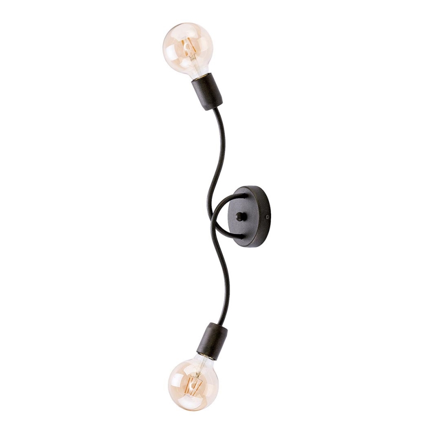 Jupiter 1668 - Настенный светильник LUCE 2xE27/60W/230V титановый