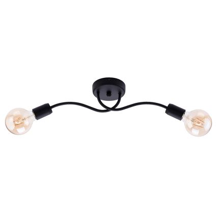 Jupiter 1672 - Настенный светильник LUCE 2xE27/60W/230V черный