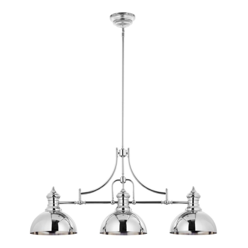 Jupiter 1789 - PT3 - Люстра на штанге PLATINO 3xE27/60W/230V серебристая