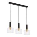 Jupiter 1848 - VA3 - Люстра на тросе VANES 3xE27/60W/230V латунь/черная