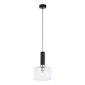 Jupiter 1855 - VA1 - Підвісна люстра VANES 1xE27/60W/230V глянцевий хром/чорний
