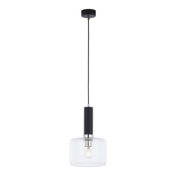 Jupiter 1855 - VA1 - Підвісна люстра VANES 1xE27/60W/230V глянцевий хром/чорний