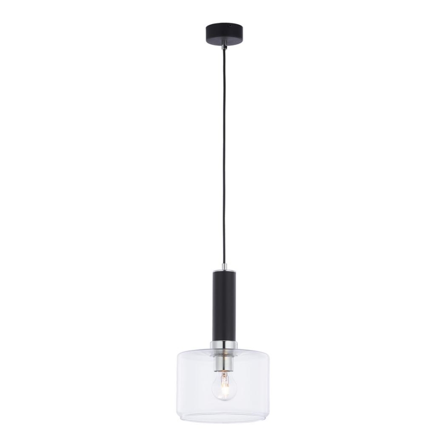 Jupiter 1855 - VA1 - Підвісна люстра VANES 1xE27/60W/230V глянцевий хром/чорний