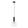 Jupiter 1855 - VA1 - Підвісна люстра VANES 1xE27/60W/230V глянцевий хром/чорний