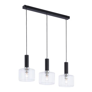 Jupiter 1857 - VA3 - Подвесная люстра VANES 3xE27/60W/230V блестящий хром/черный