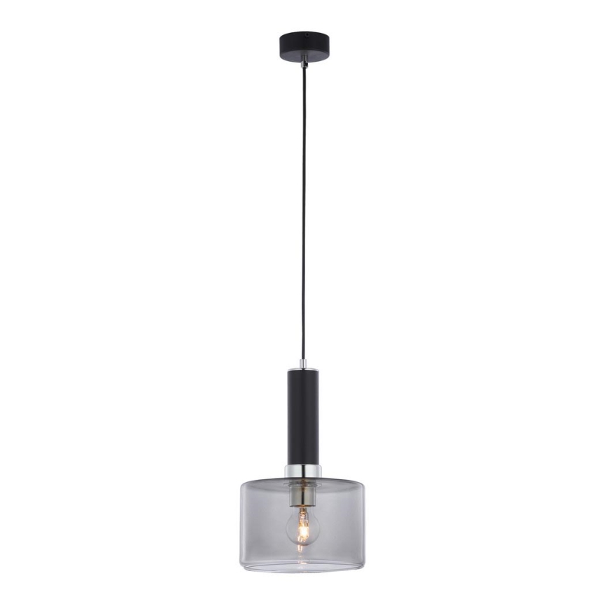 Jupiter 1858 - VA1 - Люстра на тросе VANES 1xE27/60W/230V серебряная/черная