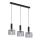 Jupiter 1860 - VA3 - Підвісна люстра VANES 3xE27/60W/230V срібний/чорний