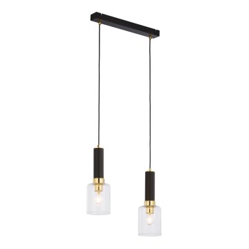 Jupiter 1865 - TU2 - Підвісна люстра TULUZA 2xE27/60W/230V золотий