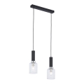 Jupiter 1868 - TU2 - Підвісна люстра TULUZA 2xE27/60W/230V срібний