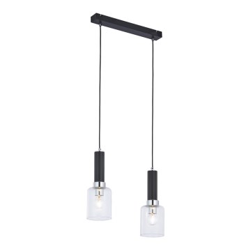 Jupiter 1868 - TU2 - Підвісна люстра TULUZA 2xE27/60W/230V срібний
