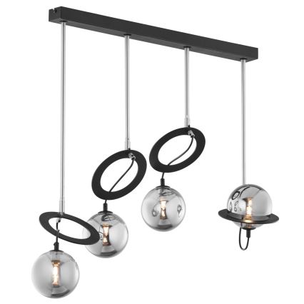 Jupiter 1896 - Люстра на штанге PLANET 4xG9/10W/230V матовый хром