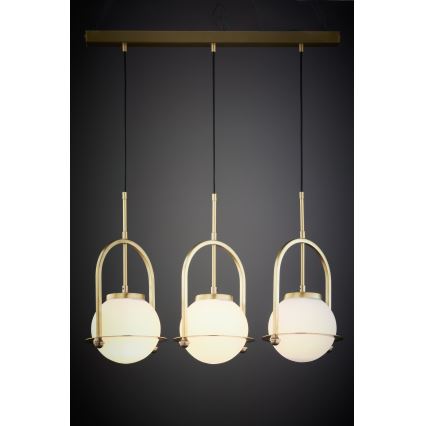 Jupiter 1917 - Люстра на шнурі ROSSO 3xE27/15W/230V золота