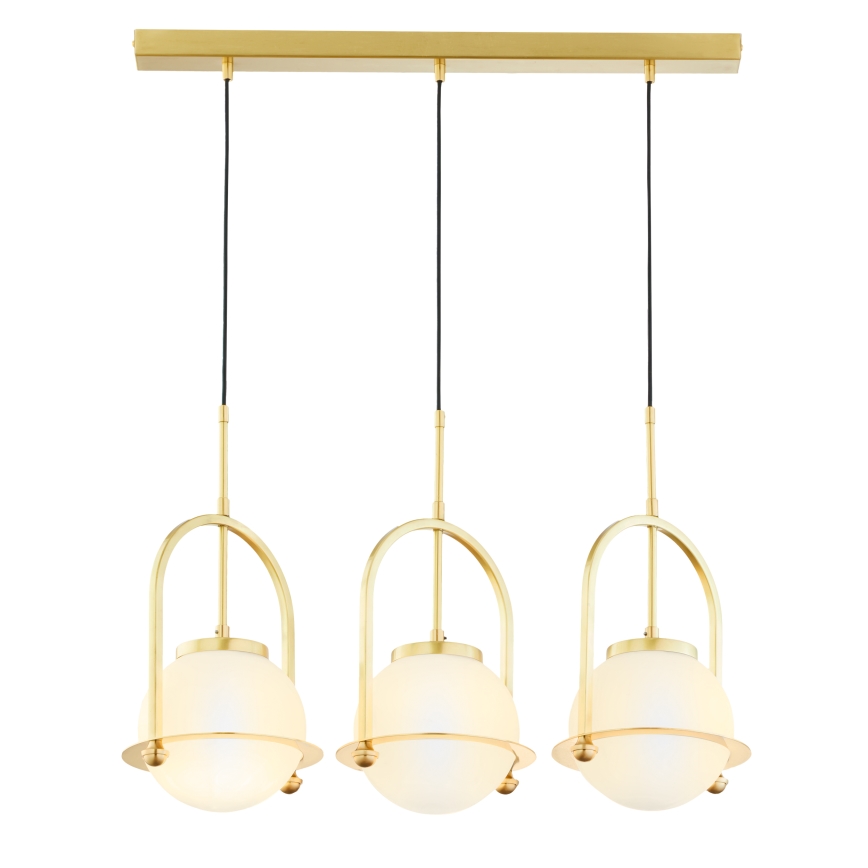 Jupiter 1917 - Люстра на шнурі ROSSO 3xE27/15W/230V золота