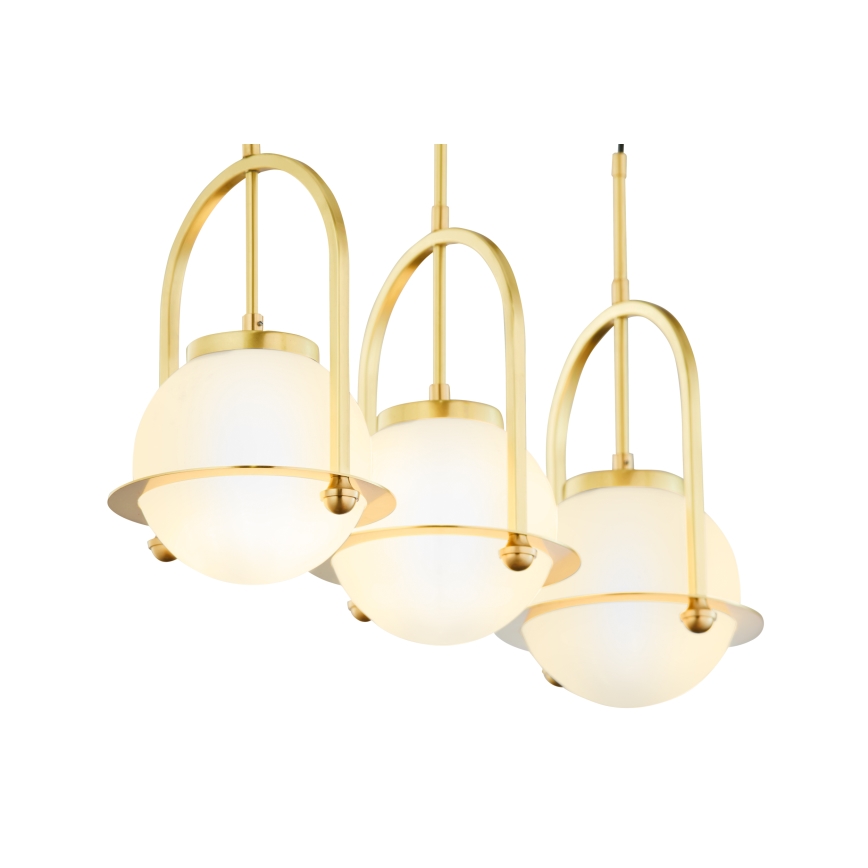 Jupiter 1917 - Люстра на шнурі ROSSO 3xE27/15W/230V золота