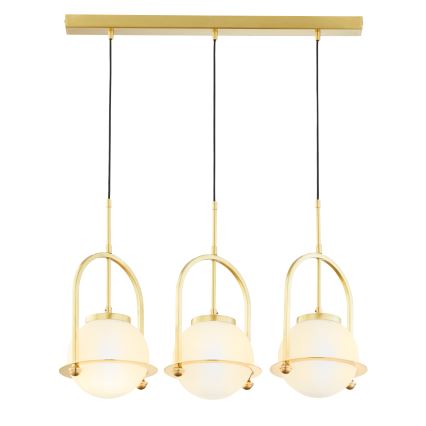 Jupiter 1917 - Подвесная люстра на тросе ROSSO 3xE27/15W/230V золотая