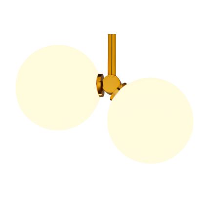 Jupiter 1918 - Люстра на штанге LUNA 2xG9/40W/230V латунь/черная