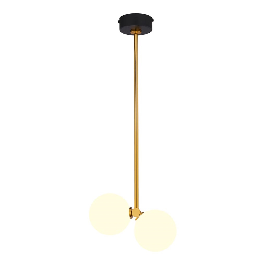 Jupiter 1919 - Люстра на штанге LUNA 2xG9/40W/230V латунь/черная