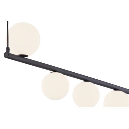 Jupiter 1927 - Підвісна люстра TAIDA 6xG9/40W/230V чорний