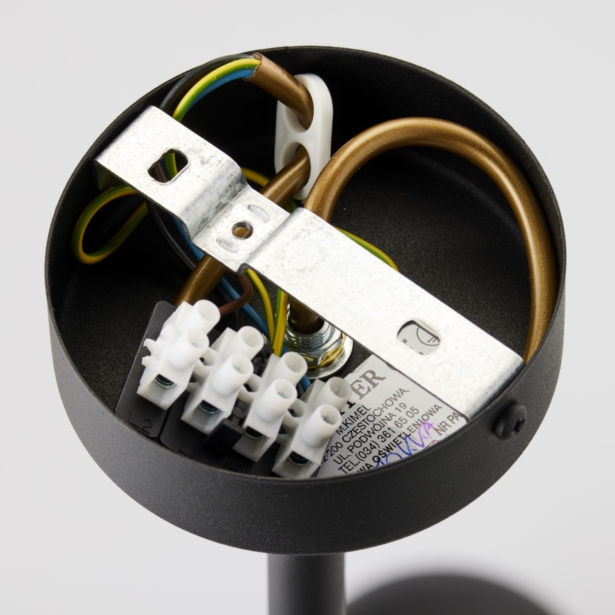 Jupiter 1974 - Люстра на штанге MOKA 3xGU10/10W/230V + 3xG9/10W/230V черный/блестящий хром