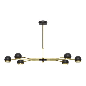 Jupiter 1979 - Люстра на штанзі TIANA 6xGU10/10W/230V чорний/золотистий
