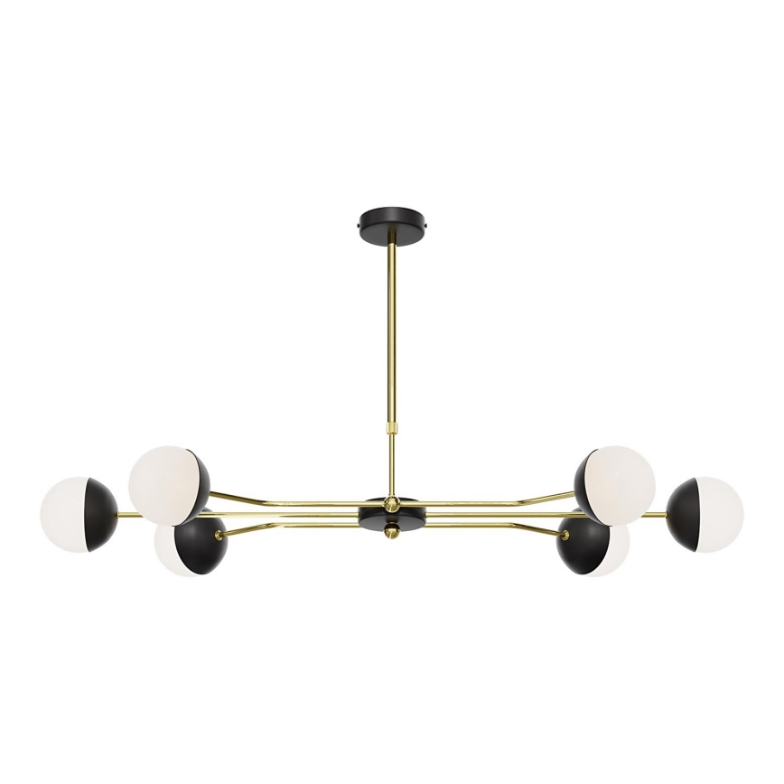 Jupiter 1981 - Люстра на штанге TRENTO 6xG9/10W/230V черный/золотистый