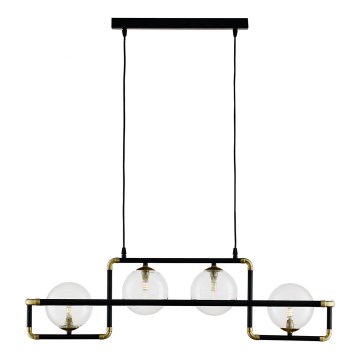Jupiter 1982 - Підвісна люстра ZAFRA 4xG9/10W/230V чорний