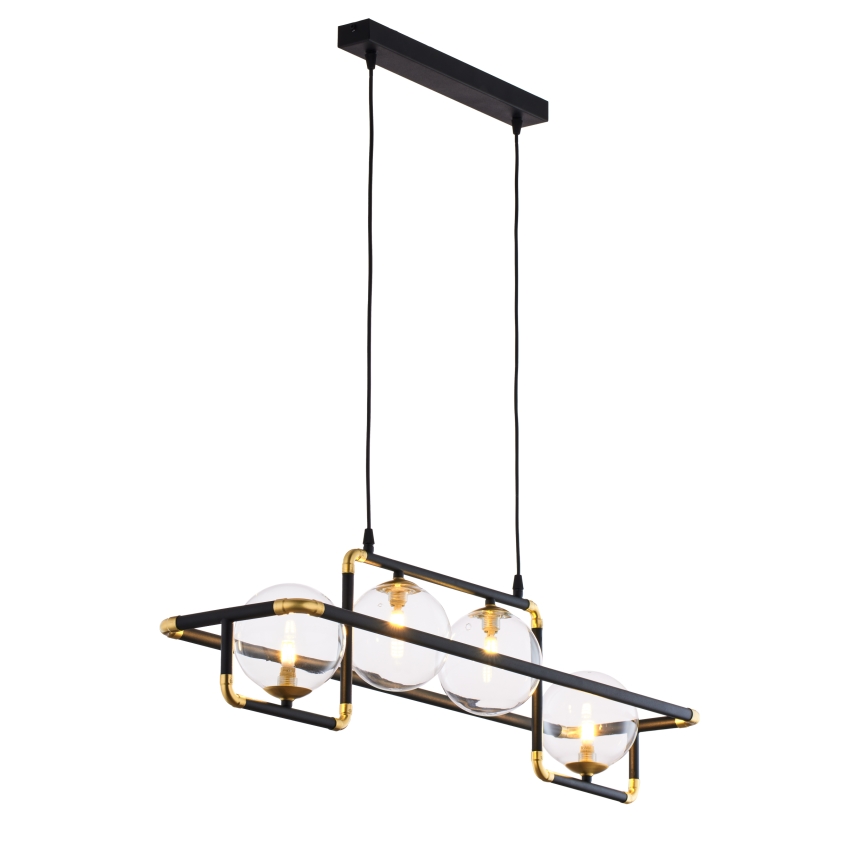 Jupiter 1982 - Подвесная люстра ZAFRA 4xG9/10W/230V черный