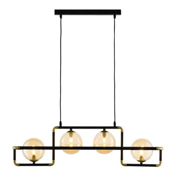 Jupiter 1983 - Подвесная люстра ZAFRA 4xG9/10W/230V черный/бежевый