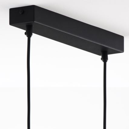 Jupiter 1990 - Підвісна люстра HANZA 3xG9/10W/230V чорний/золотистий