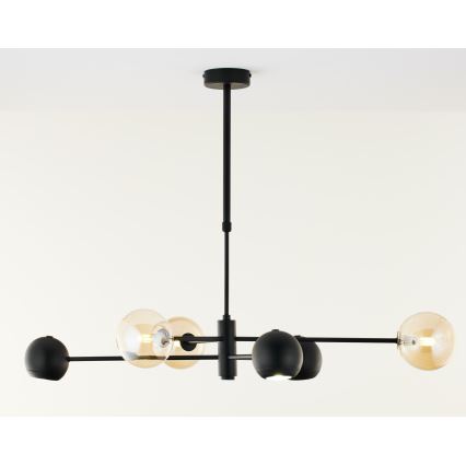 Jupiter 1993 - Люстра на штанзі MOKA 3xGU10/10W/230V + 3xG9/10W/230V чорний/бежевий