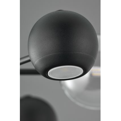 Jupiter 1995 - Люстра на штанге MOKA 3xGU10/10W/230V + 3xG9/10W/230V черный/прозрачный
