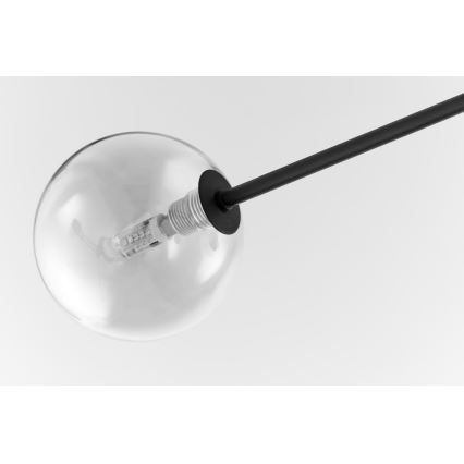 Jupiter 1996 - Люстра на штанге MOKA 4xGU10/10W/230V + 4xG9/10W/230V черный/прозрачный