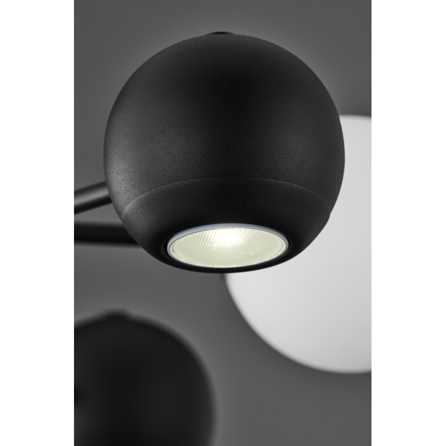 Jupiter 1997 - Люстра на штанге MOKA 3xGU10/10W/230V + 3xG9/10W/230V черный/белый