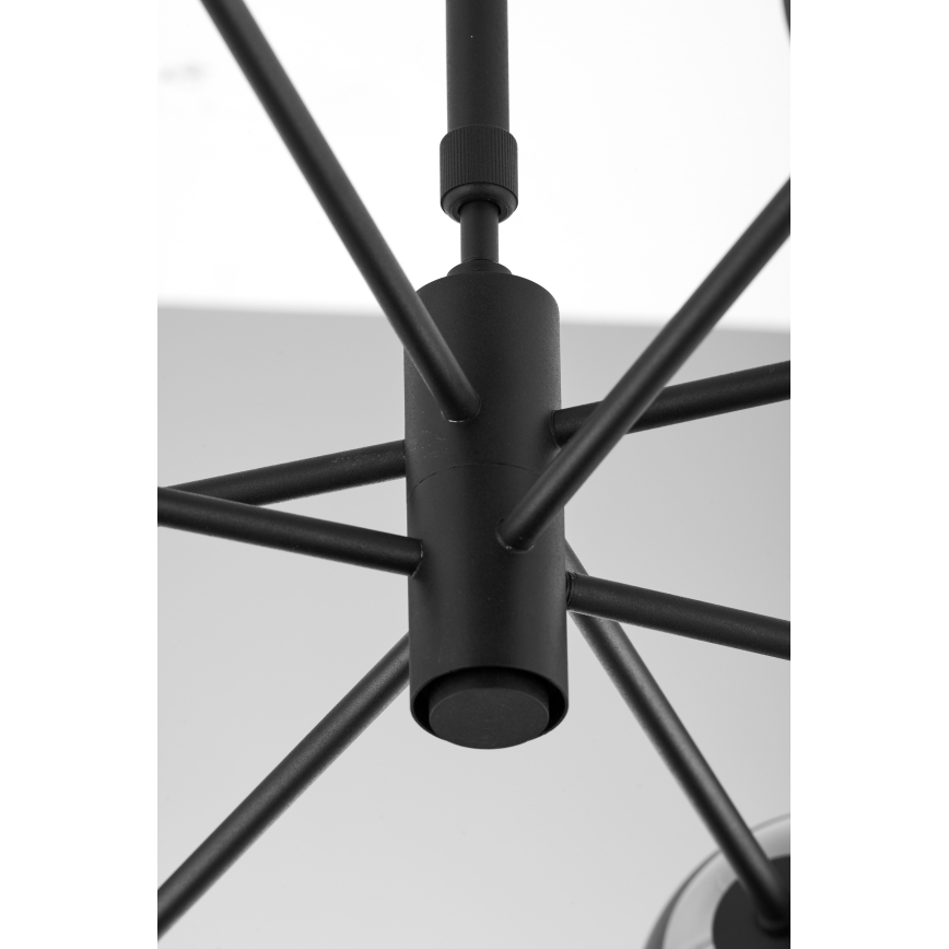 Jupiter 1998 - Люстра на штанге MOKA 4xGU10/10W/230V + 4xG9/10W/230V черный/белый