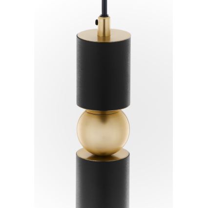 Jupiter 2003 - Подвесная люстра ALAS 1xGU10/10W/230V черный/золотистый